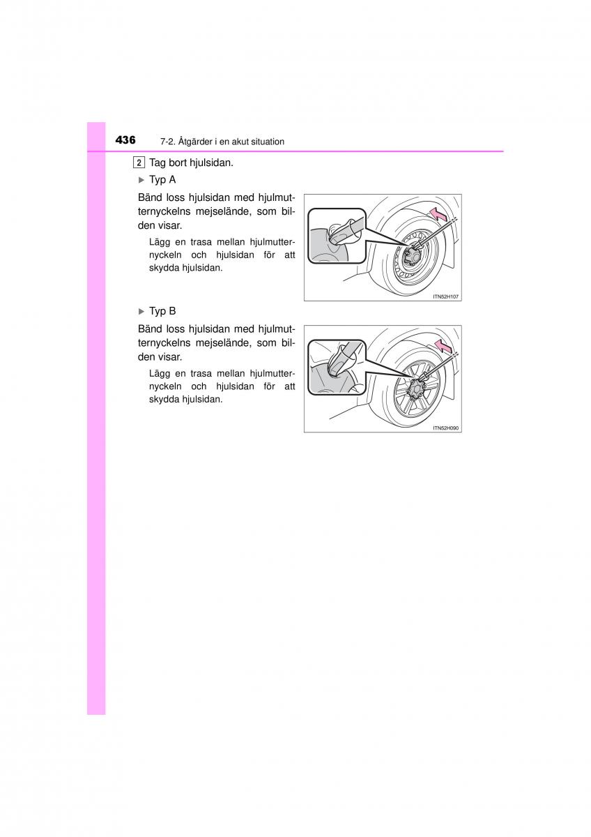 Toyota Hilux VII 7 instruktionsbok / page 436