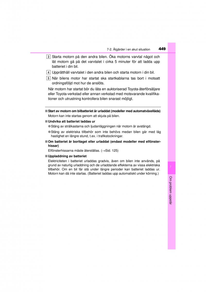 Toyota Hilux VII 7 instruktionsbok / page 449