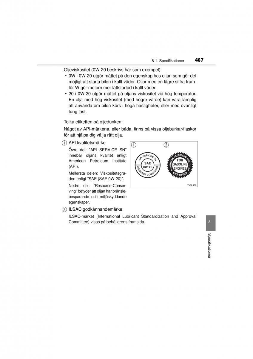 Toyota Hilux VII 7 instruktionsbok / page 467