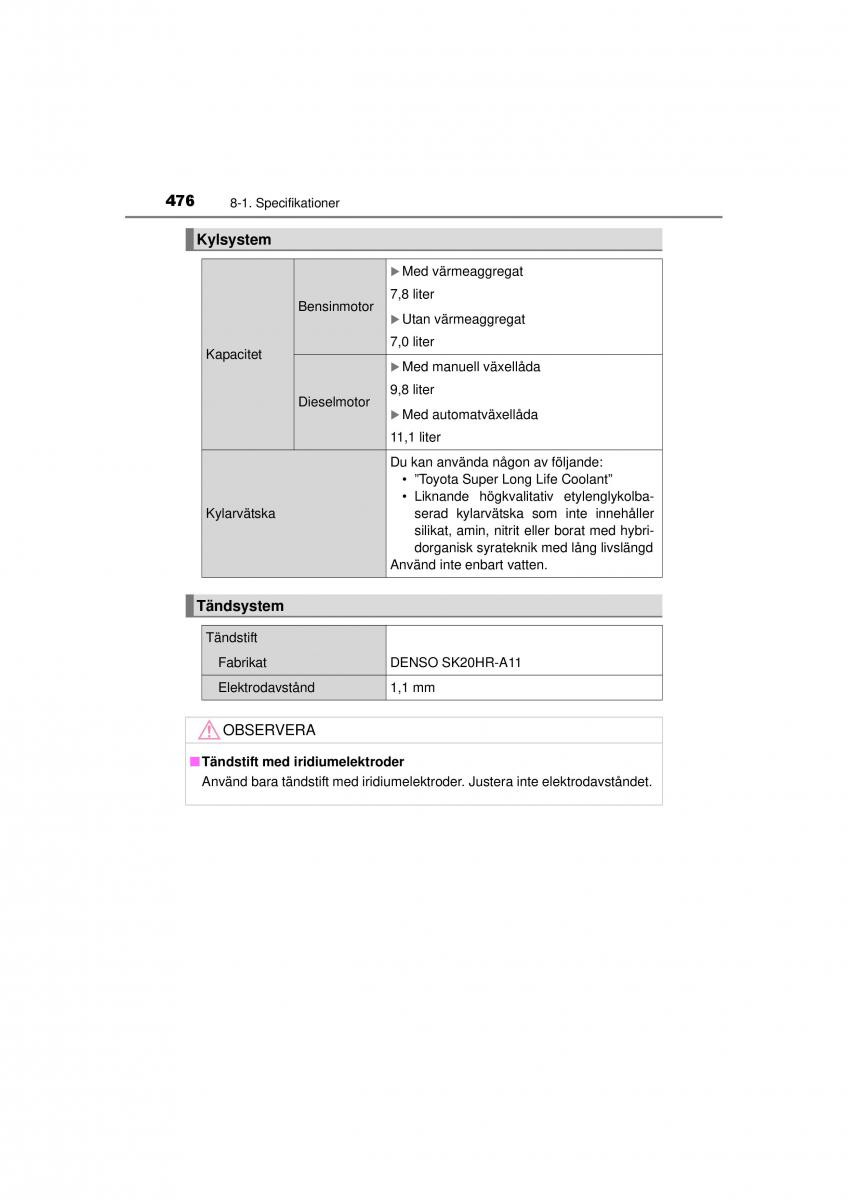 Toyota Hilux VII 7 instruktionsbok / page 476