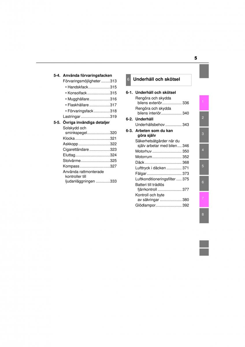 Toyota Hilux VII 7 instruktionsbok / page 5