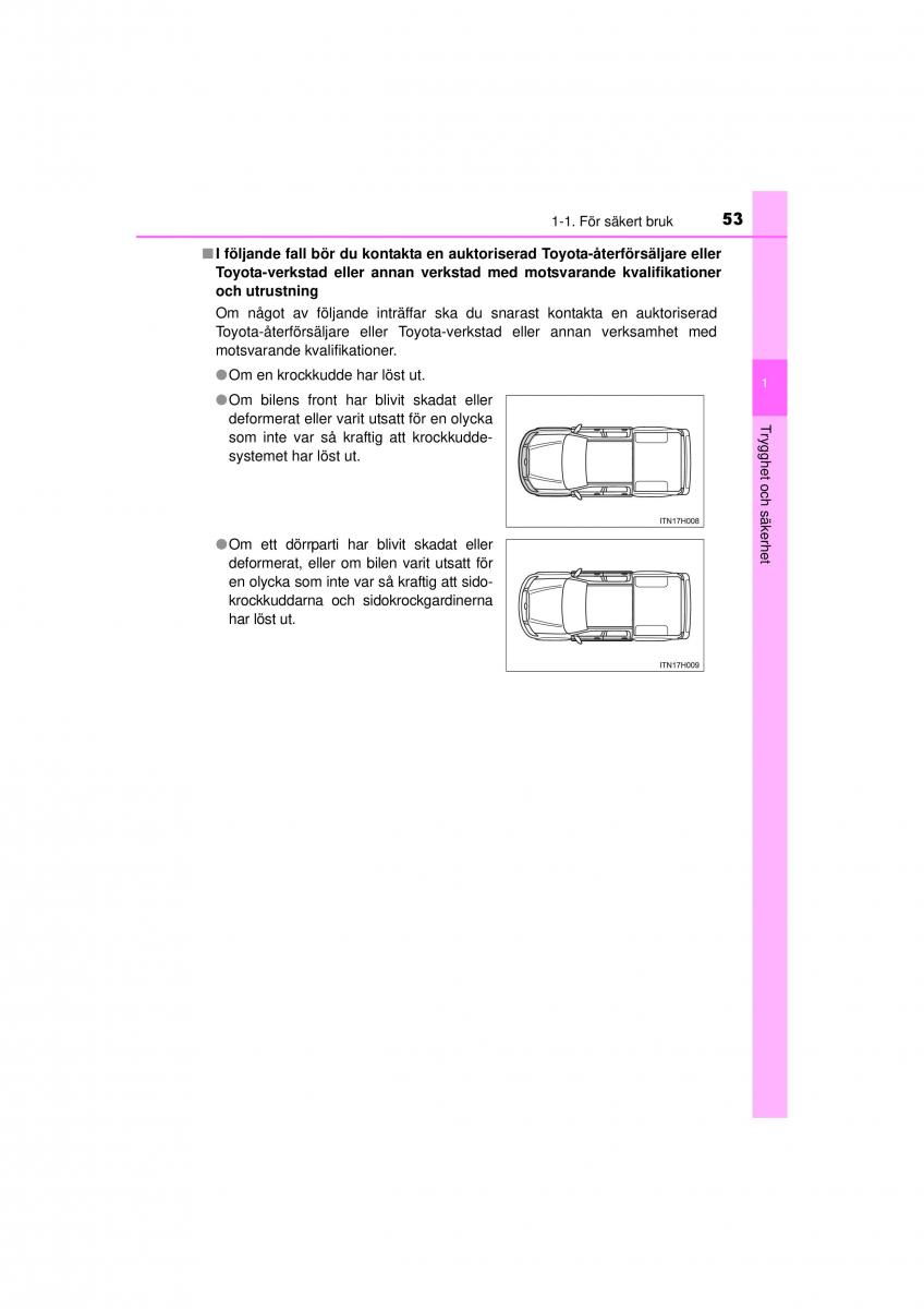 Toyota Hilux VII 7 instruktionsbok / page 53