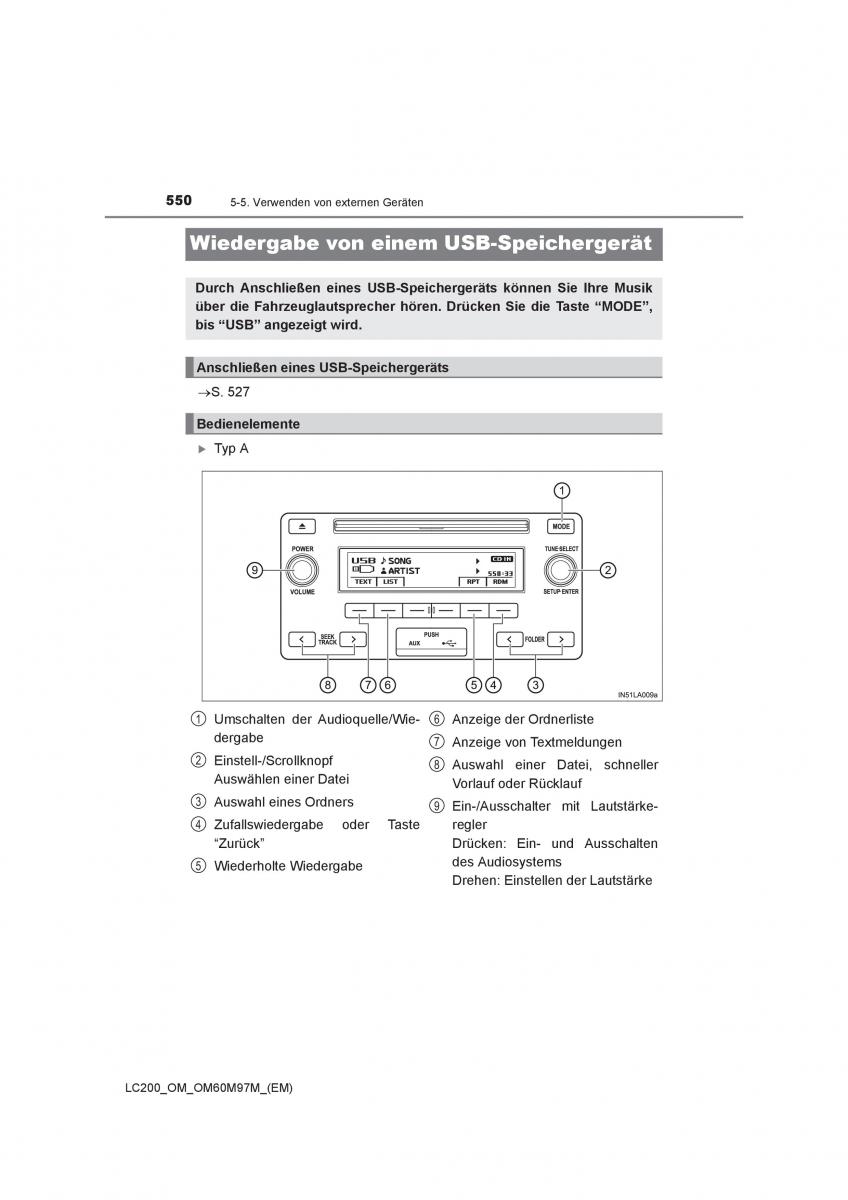 Toyota Land Cruiser J200 Handbuch / page 550