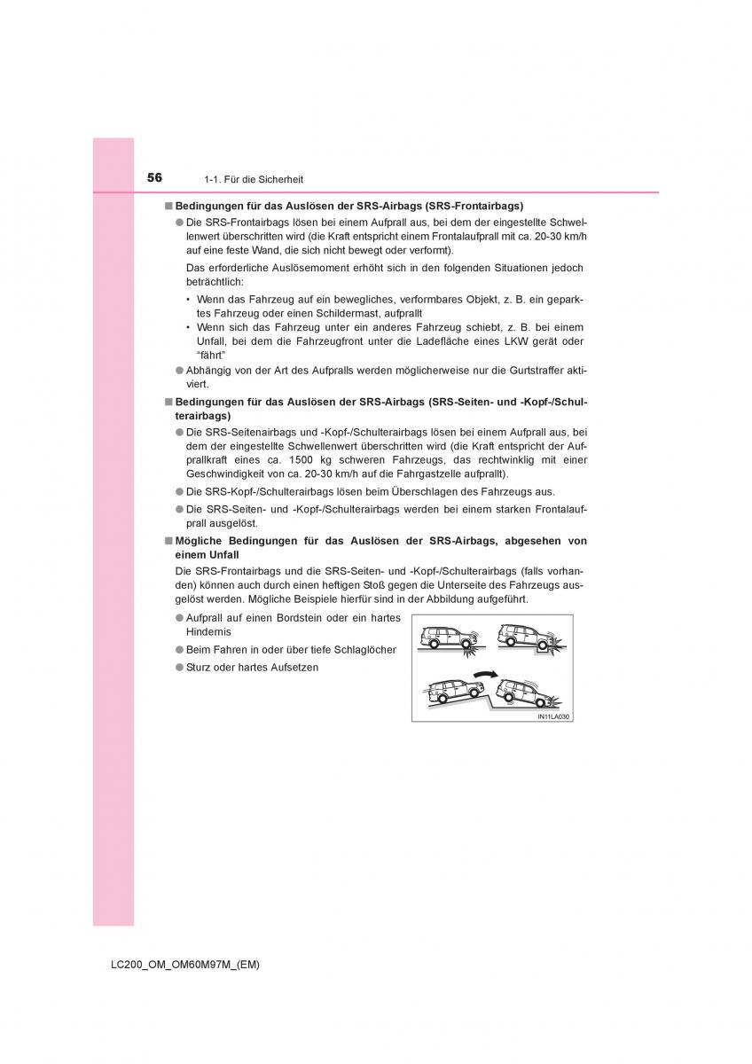 Toyota Land Cruiser J200 Handbuch / page 56