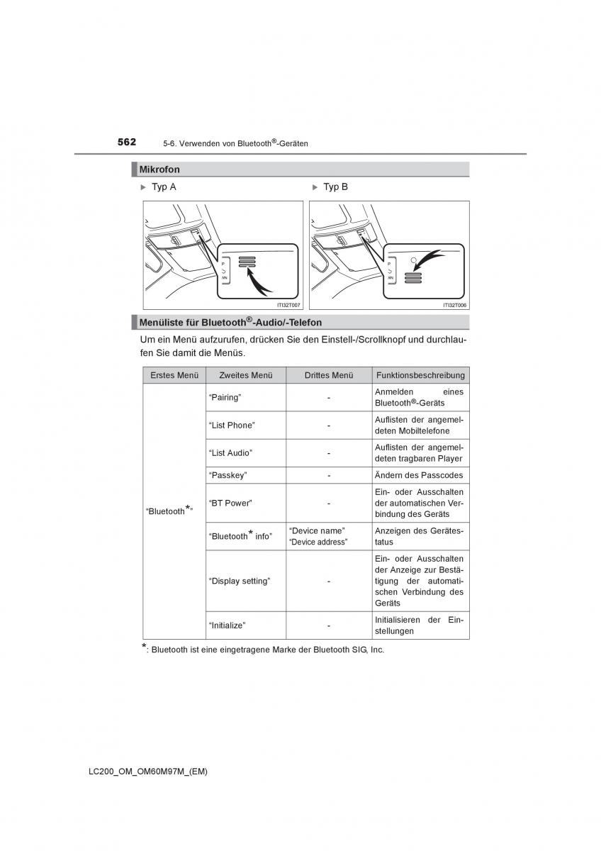 Toyota Land Cruiser J200 Handbuch / page 562