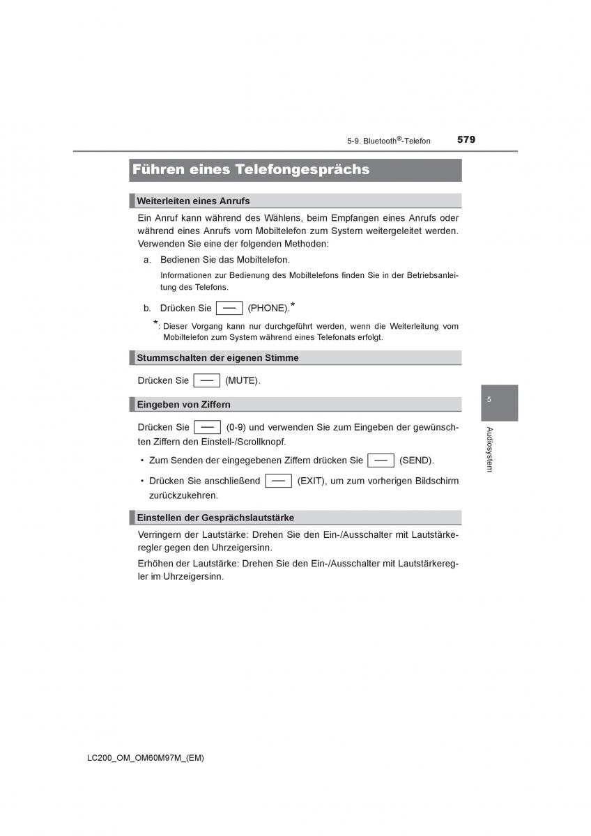 Toyota Land Cruiser J200 Handbuch / page 579