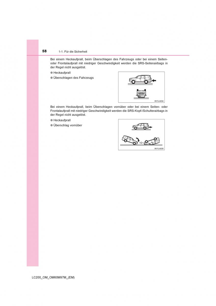 Toyota Land Cruiser J200 Handbuch / page 58