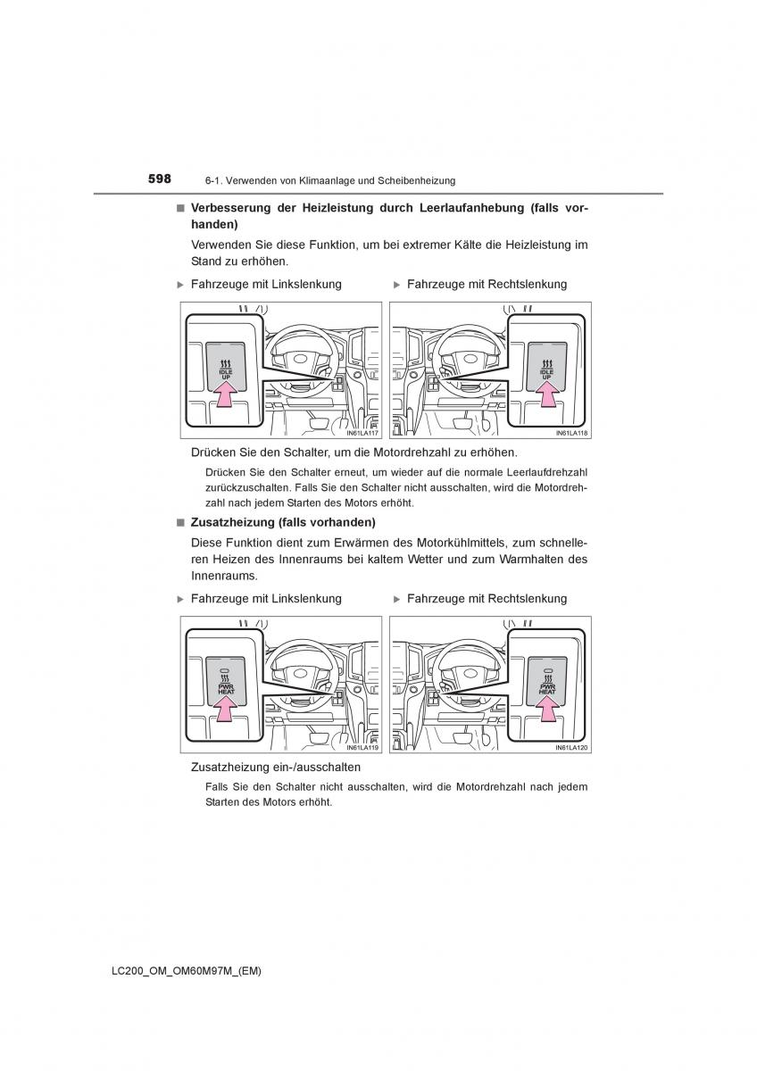 Toyota Land Cruiser J200 Handbuch / page 598