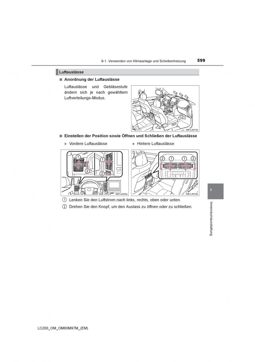 Toyota Land Cruiser J200 Handbuch / page 599