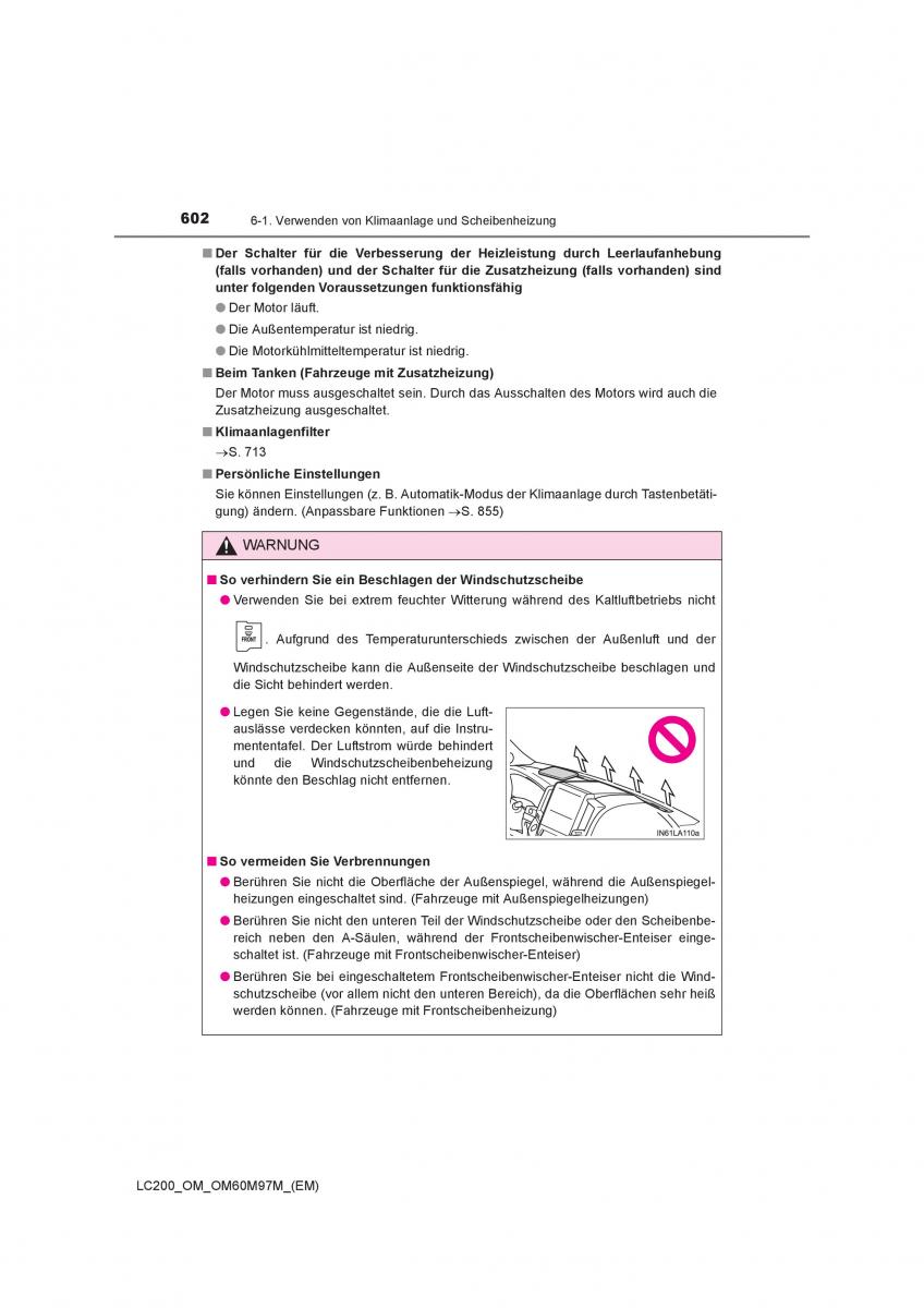 Toyota Land Cruiser J200 Handbuch / page 602