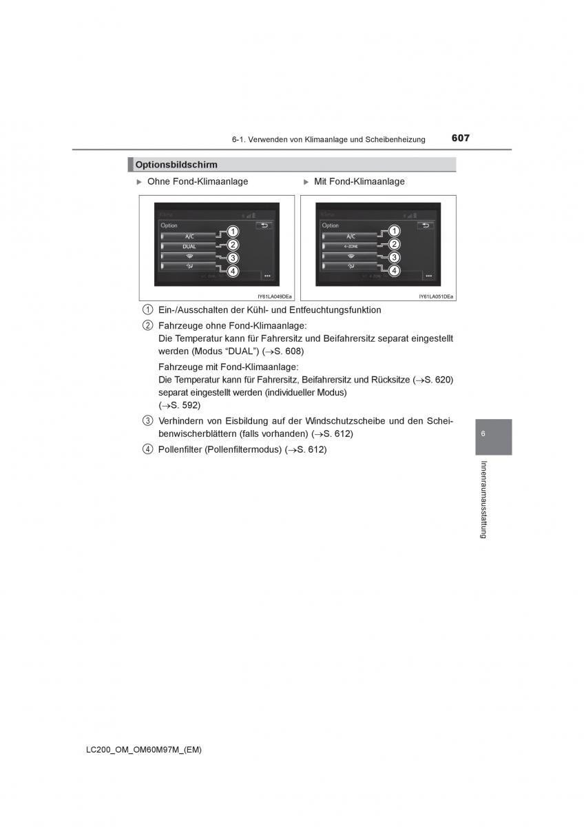 Toyota Land Cruiser J200 Handbuch / page 607