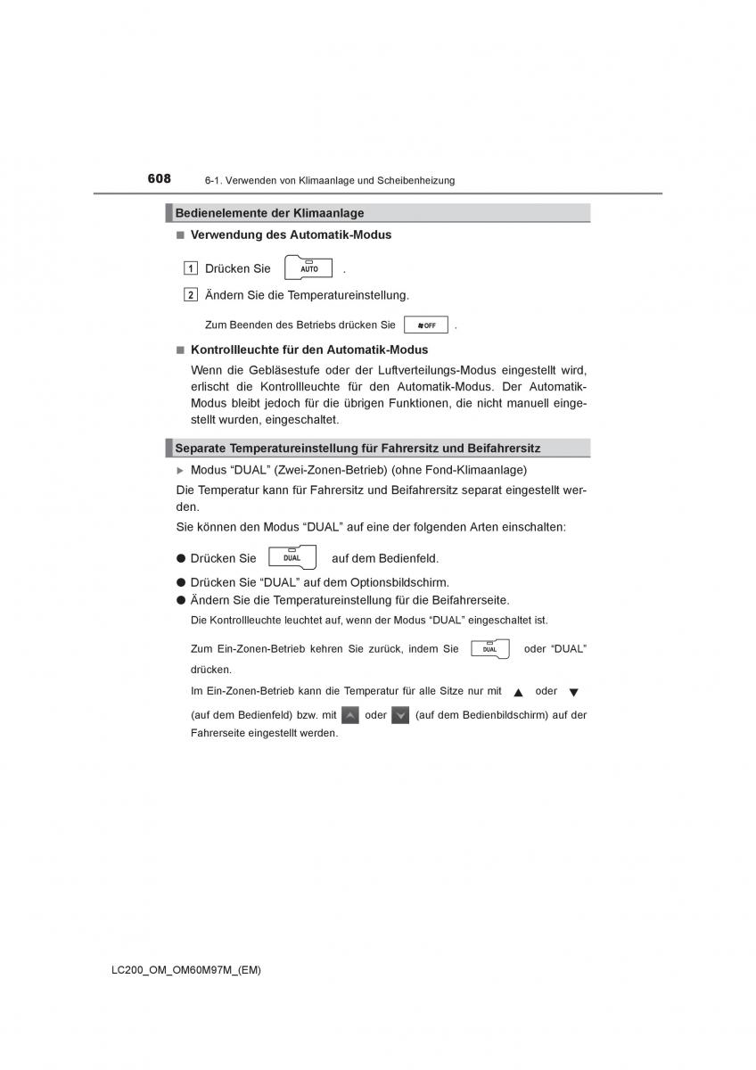 Toyota Land Cruiser J200 Handbuch / page 608