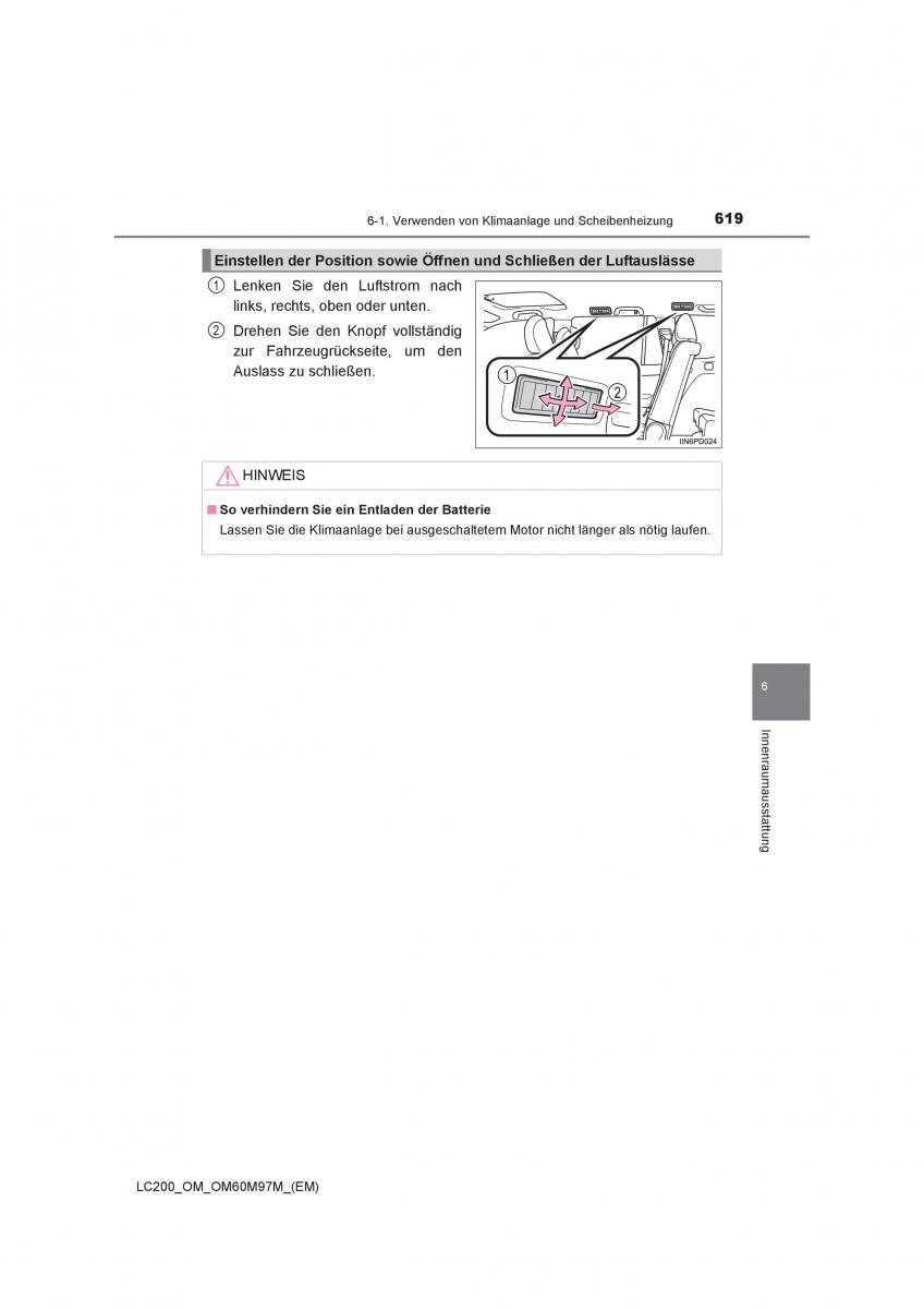 Toyota Land Cruiser J200 Handbuch / page 619