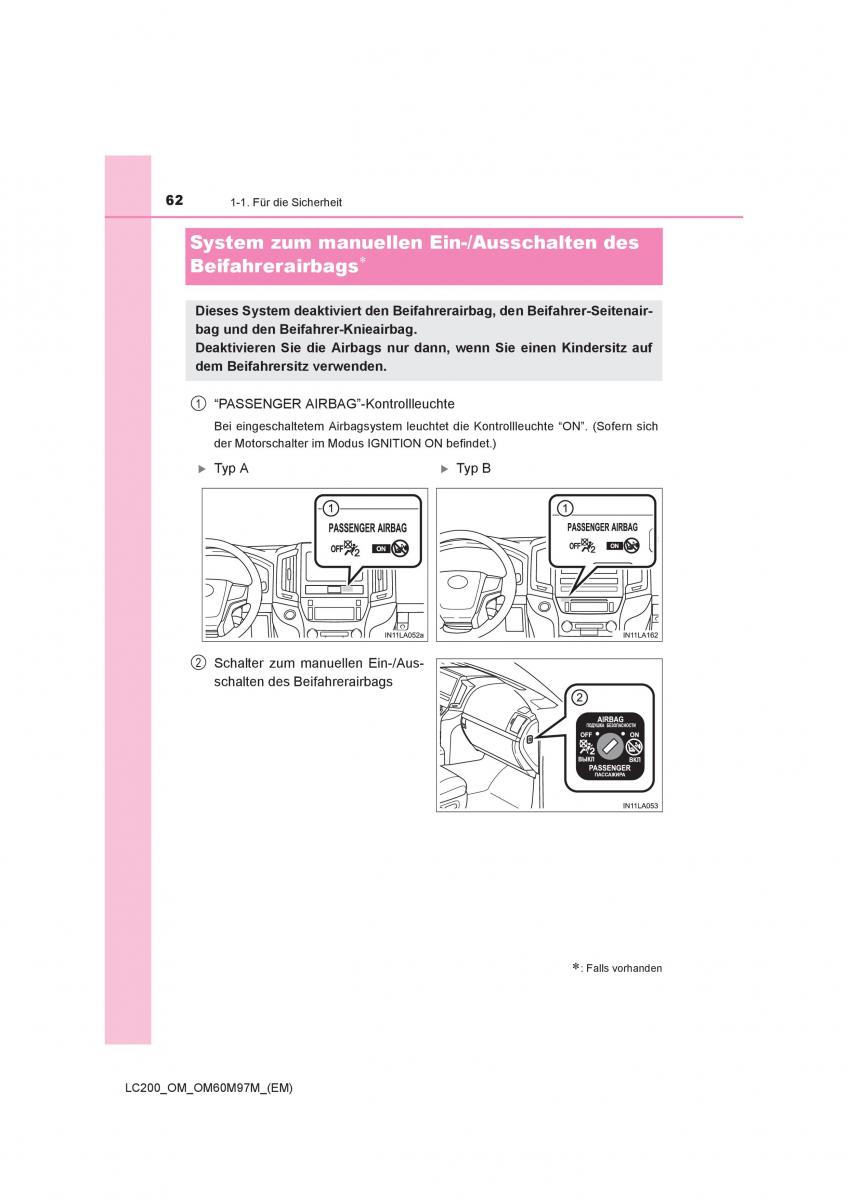 Toyota Land Cruiser J200 Handbuch / page 62