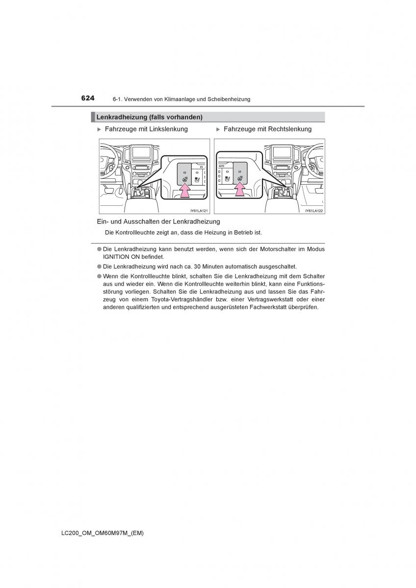 Toyota Land Cruiser J200 Handbuch / page 624