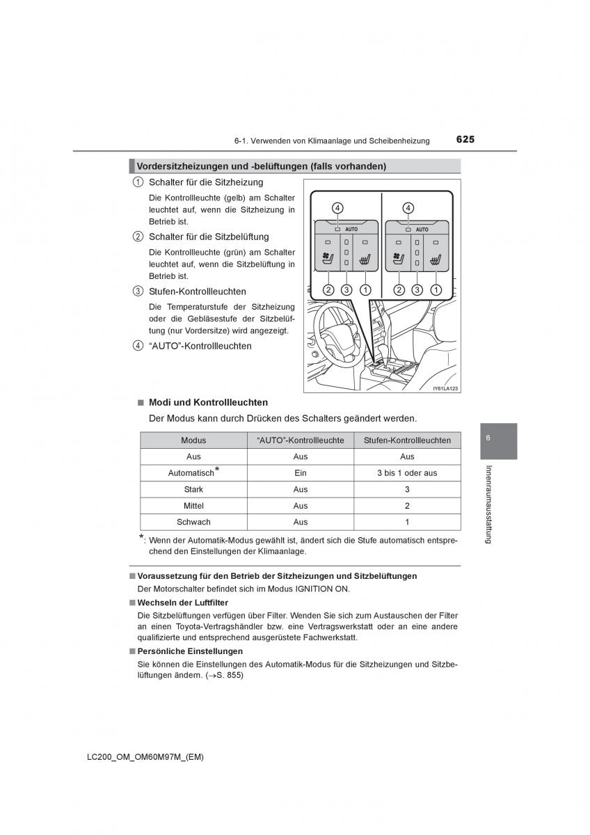 Toyota Land Cruiser J200 Handbuch / page 625