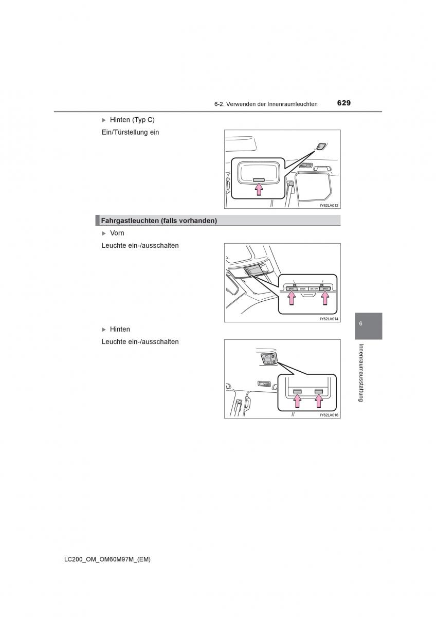 Toyota Land Cruiser J200 Handbuch / page 629