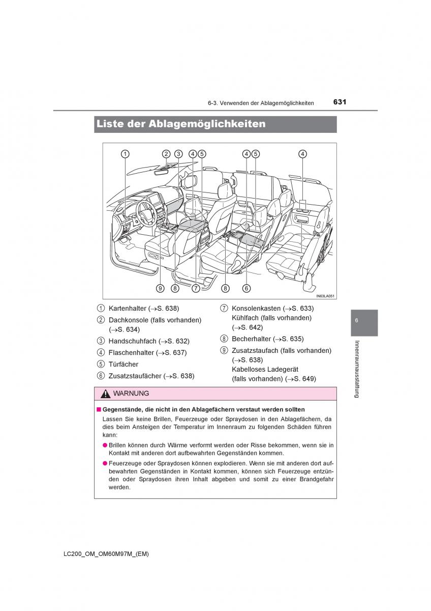 Toyota Land Cruiser J200 Handbuch / page 631