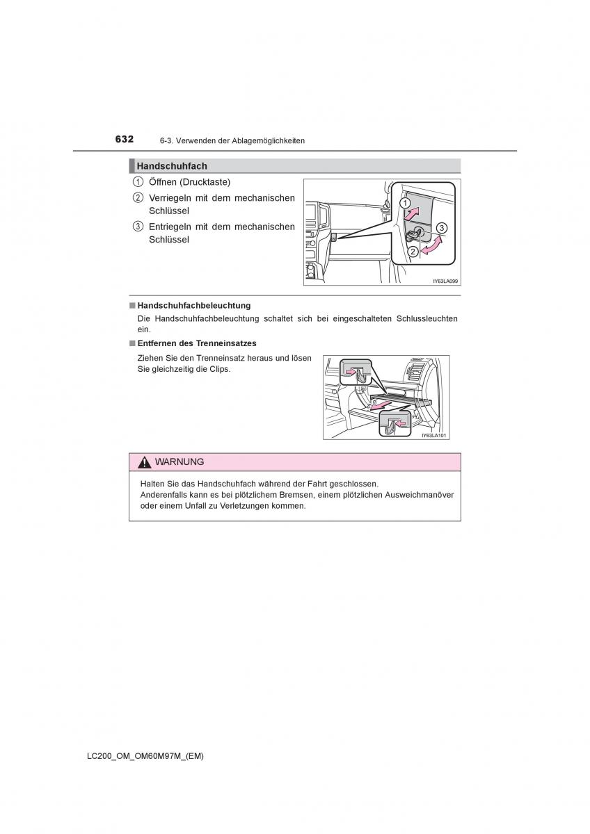 Toyota Land Cruiser J200 Handbuch / page 632