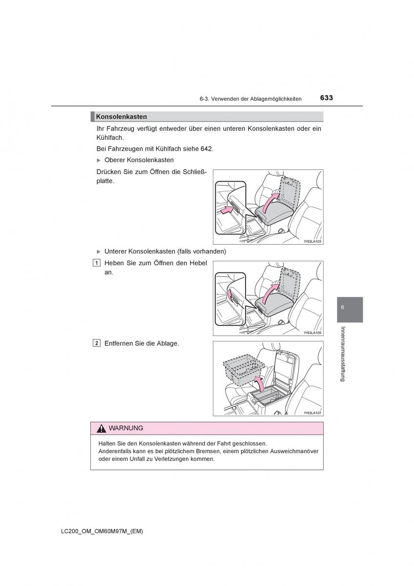 Toyota Land Cruiser J200 Handbuch / page 633