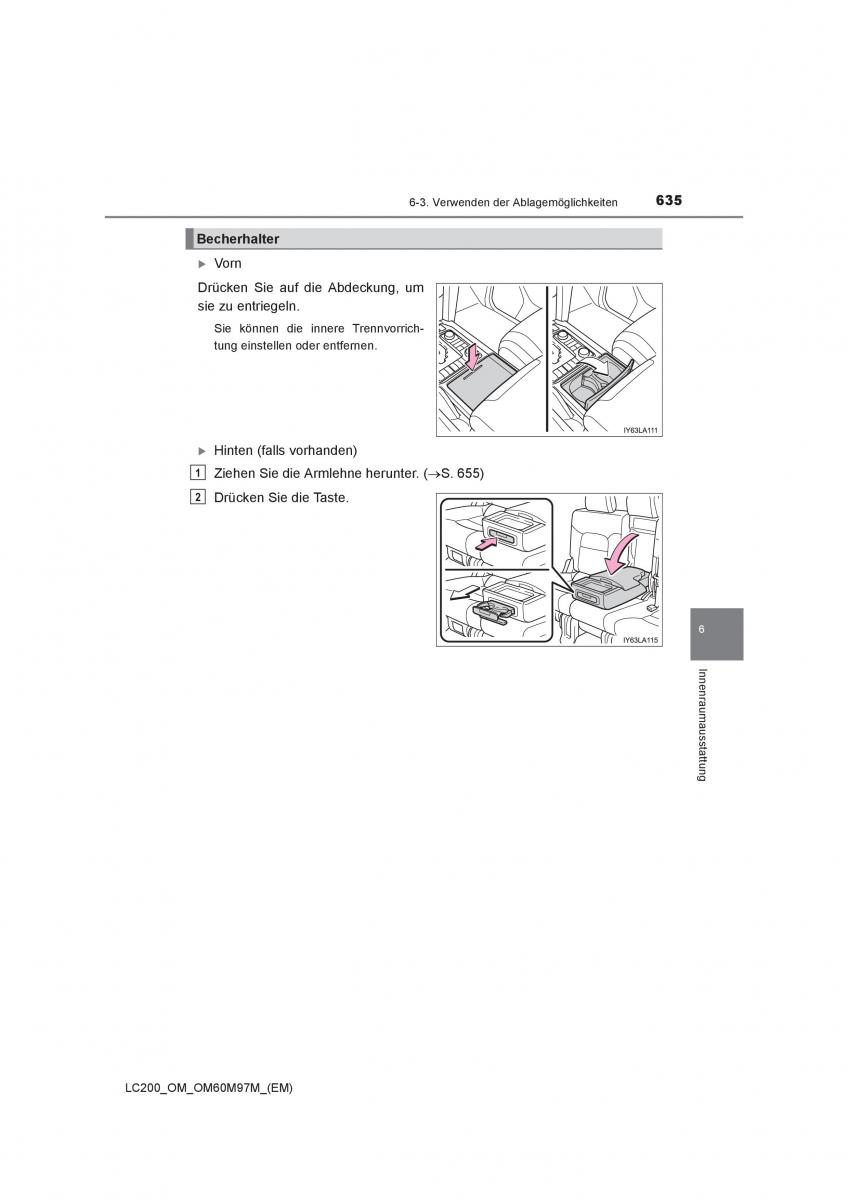 Toyota Land Cruiser J200 Handbuch / page 635