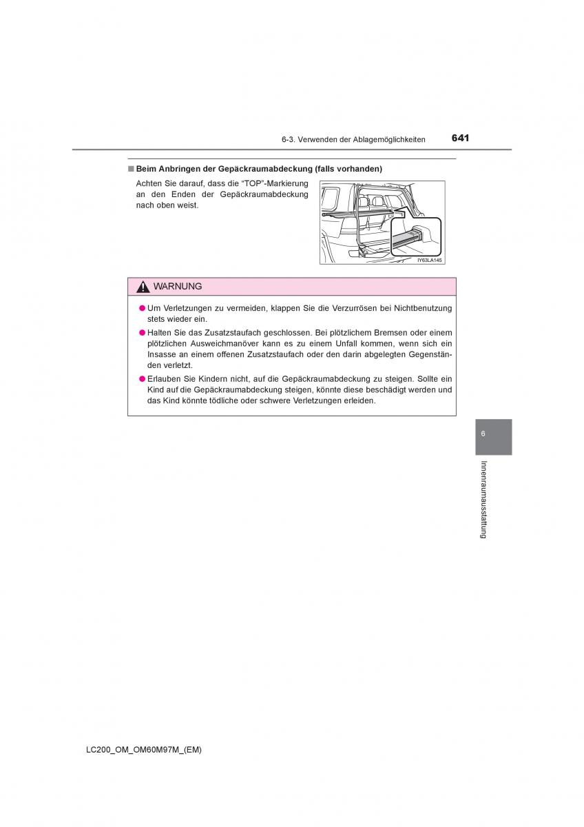 Toyota Land Cruiser J200 Handbuch / page 641