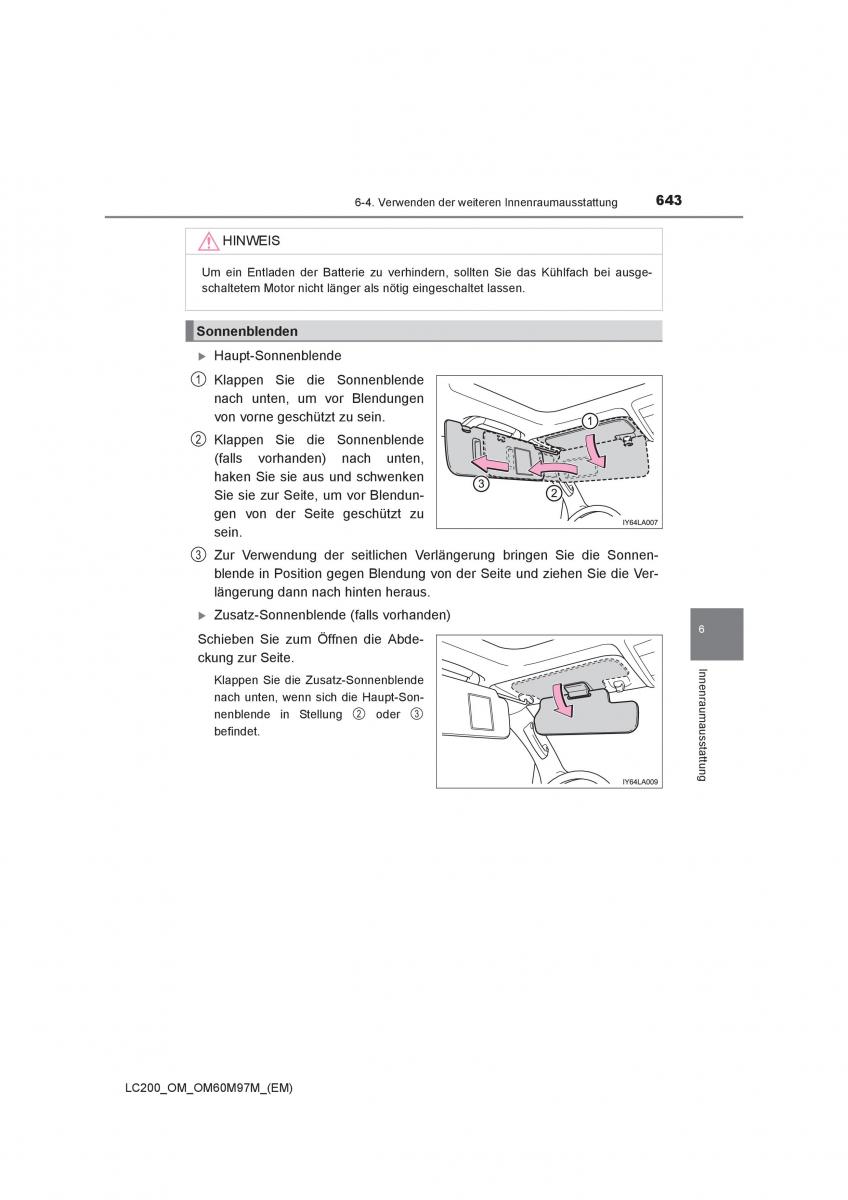 Toyota Land Cruiser J200 Handbuch / page 643