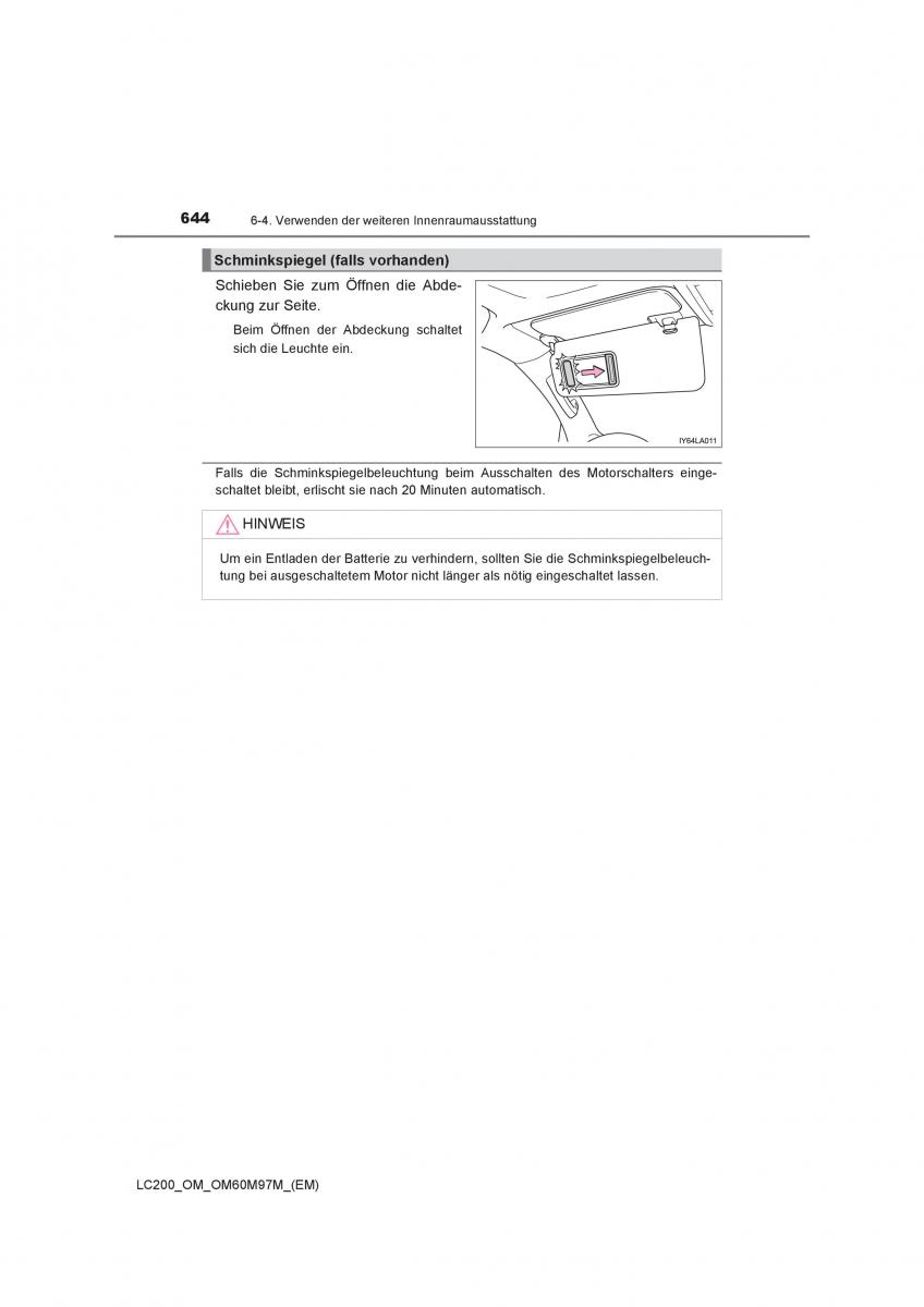 Toyota Land Cruiser J200 Handbuch / page 644