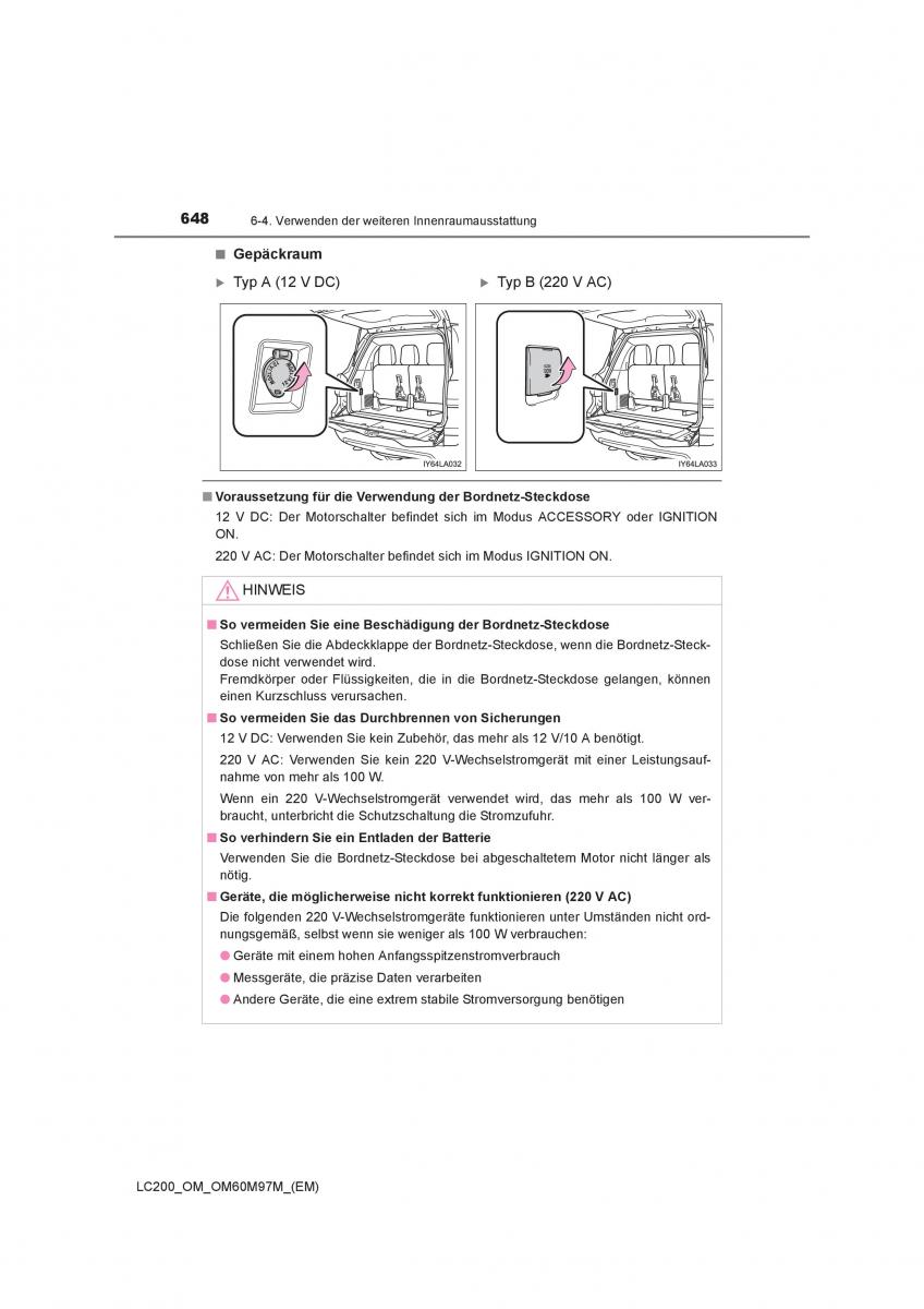 Toyota Land Cruiser J200 Handbuch / page 648