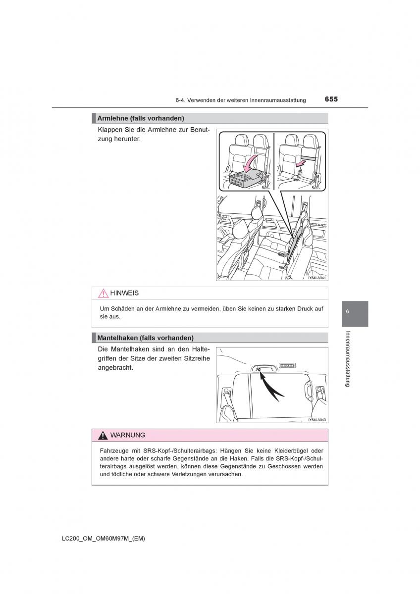 Toyota Land Cruiser J200 Handbuch / page 655