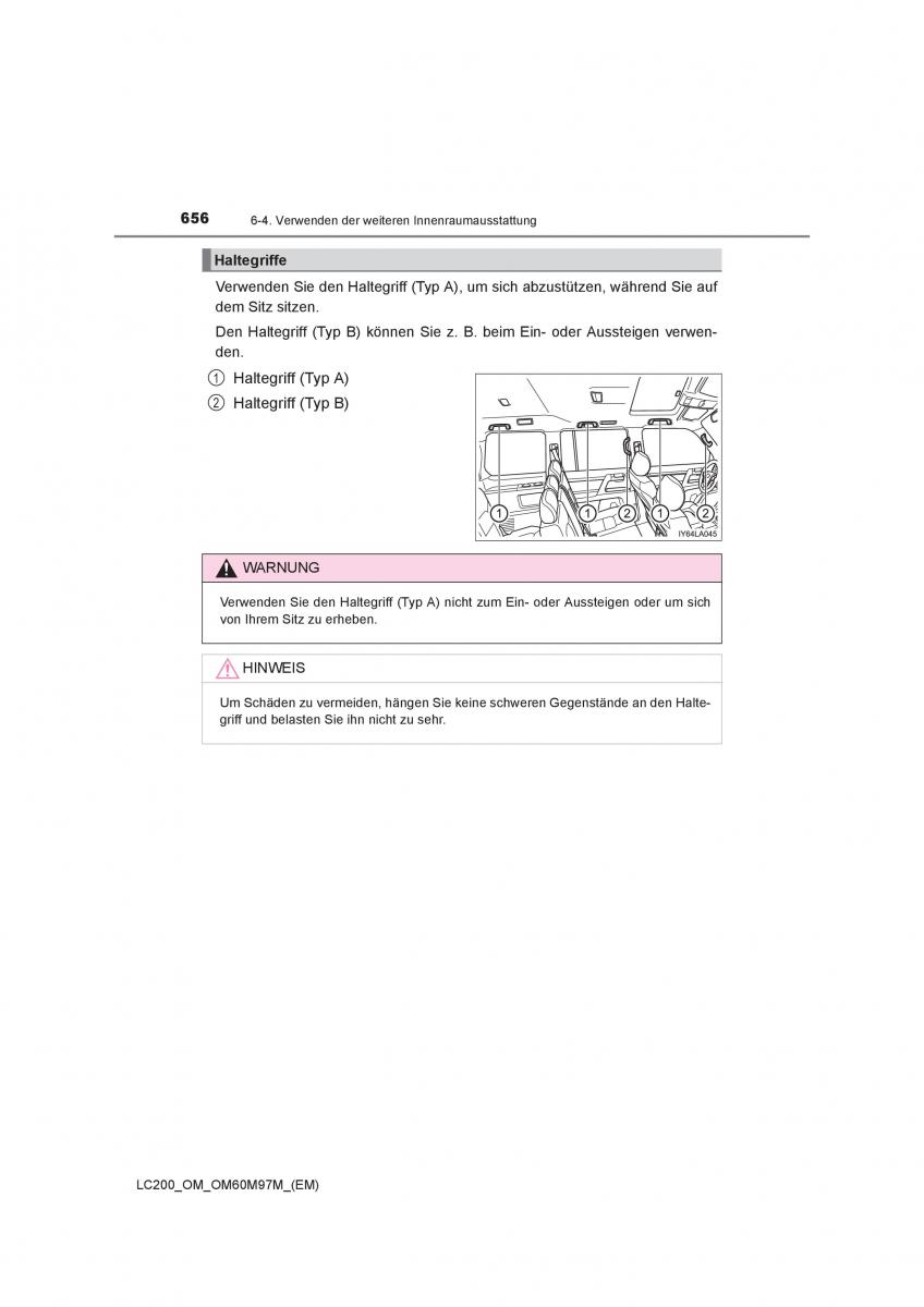 Toyota Land Cruiser J200 Handbuch / page 656