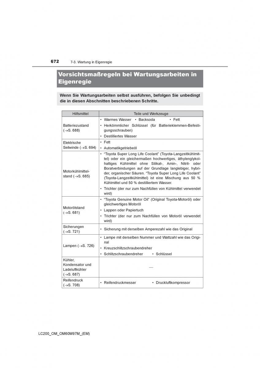 Toyota Land Cruiser J200 Handbuch / page 672