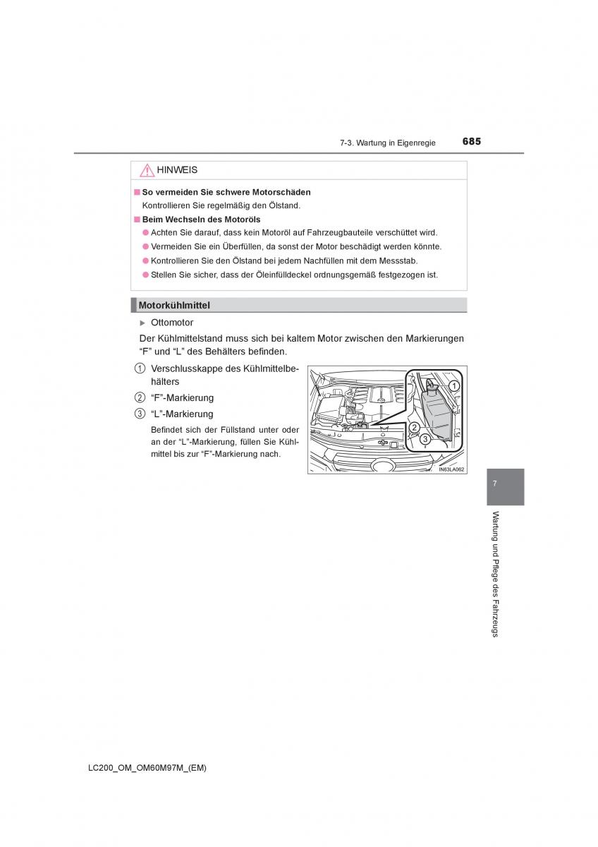 Toyota Land Cruiser J200 Handbuch / page 685