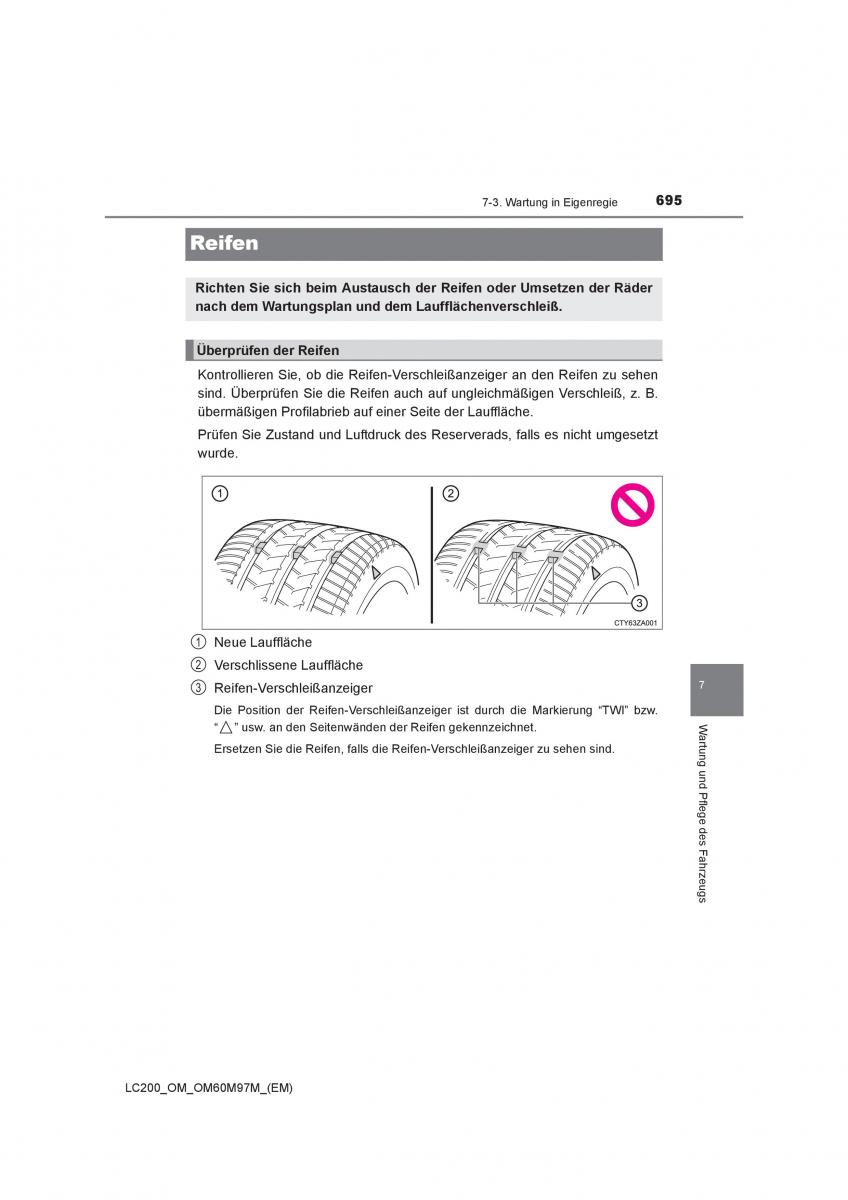 Toyota Land Cruiser J200 Handbuch / page 695