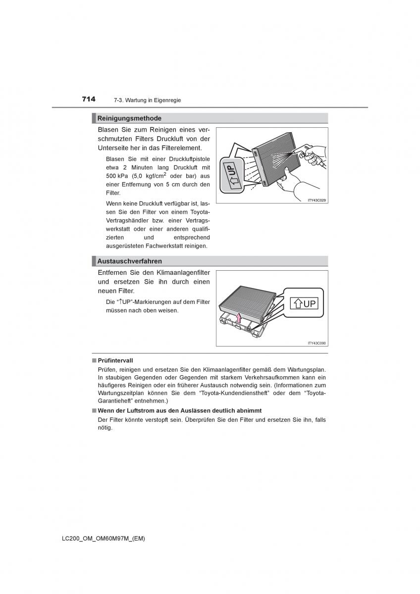 Toyota Land Cruiser J200 Handbuch / page 714