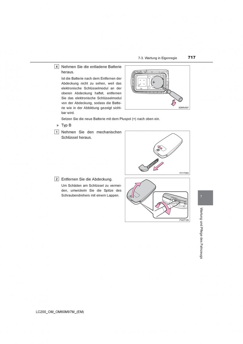 Toyota Land Cruiser J200 Handbuch / page 717