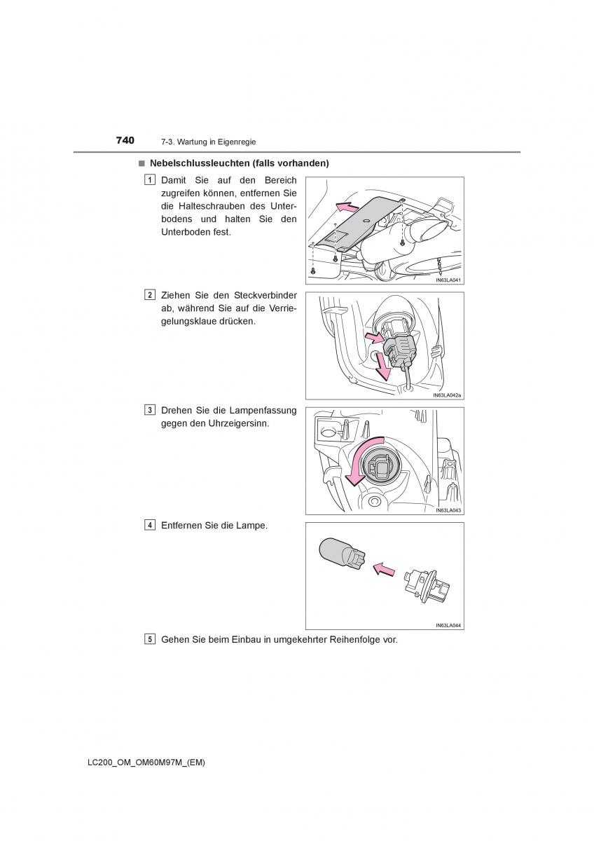 Toyota Land Cruiser J200 Handbuch / page 740