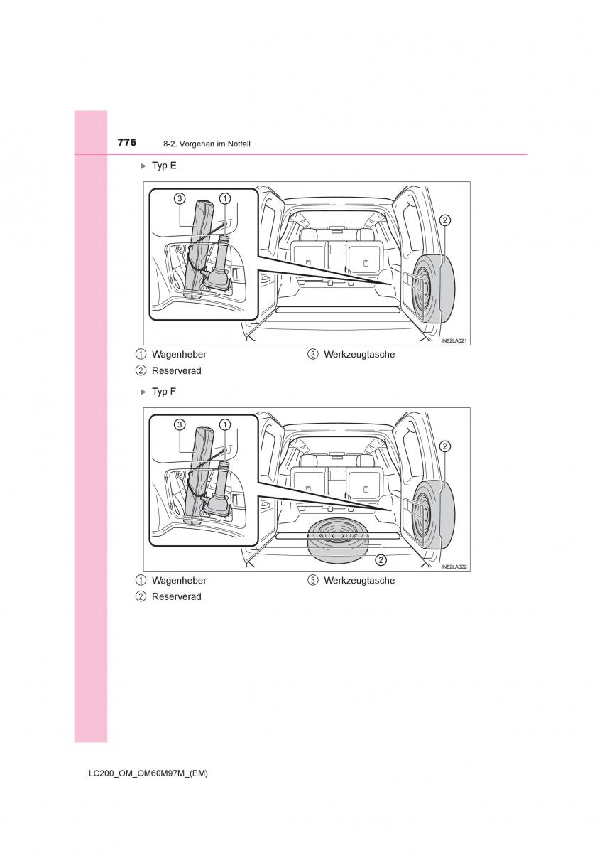 Toyota Land Cruiser J200 Handbuch / page 776