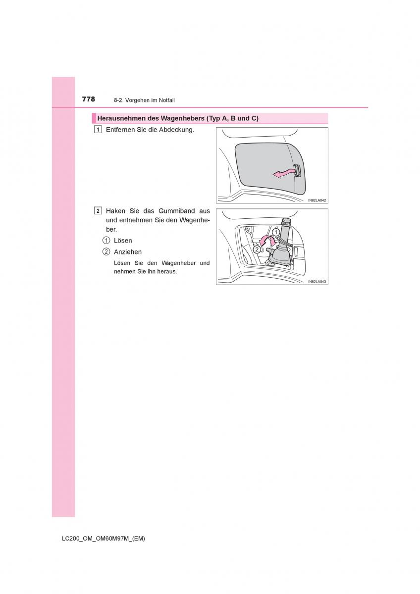 Toyota Land Cruiser J200 Handbuch / page 778