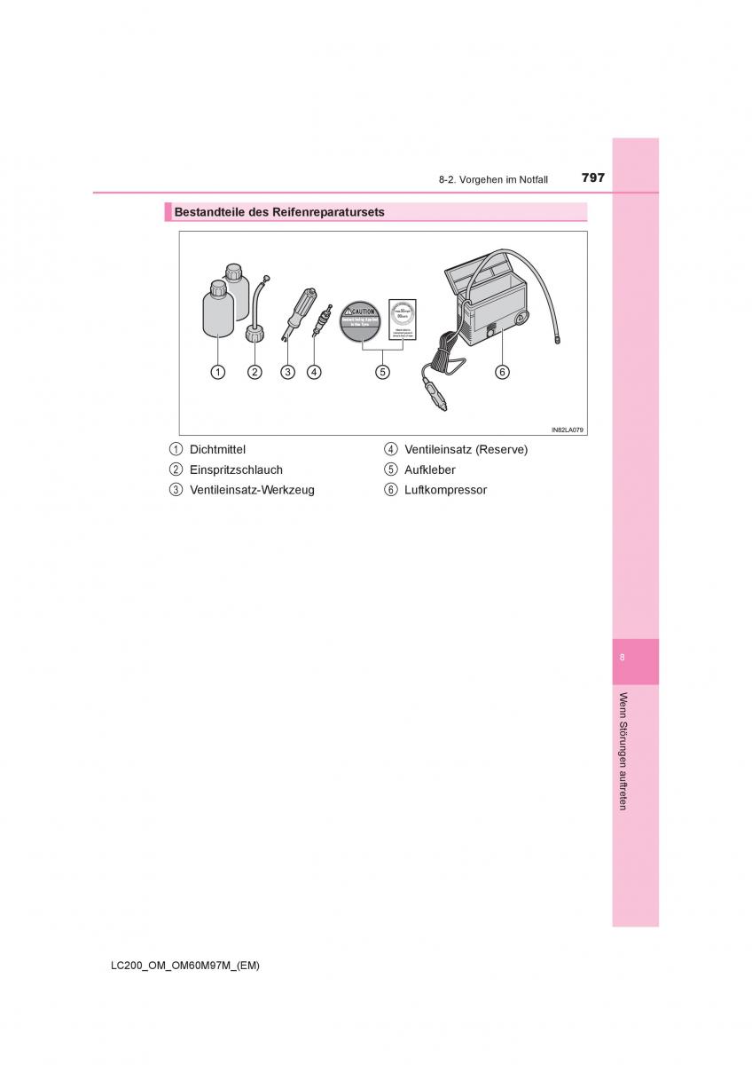 Toyota Land Cruiser J200 Handbuch / page 797