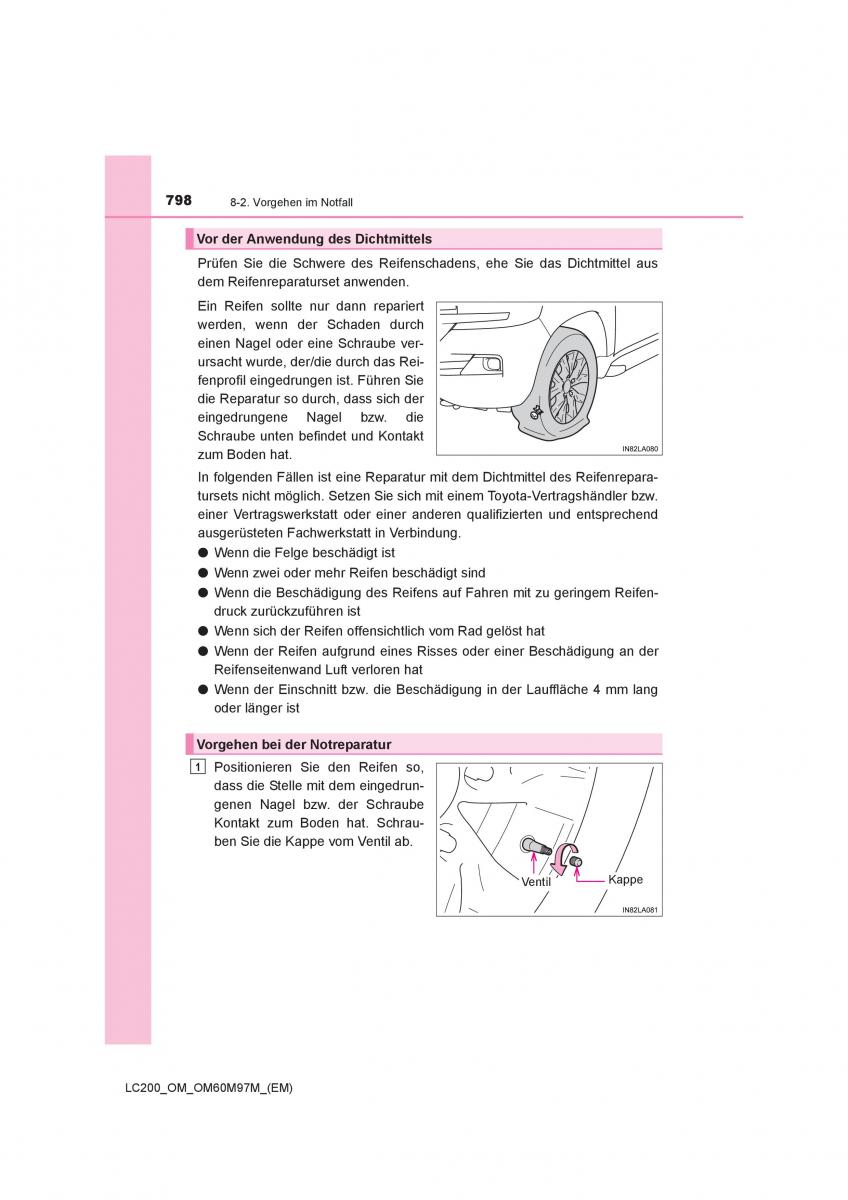 Toyota Land Cruiser J200 Handbuch / page 798