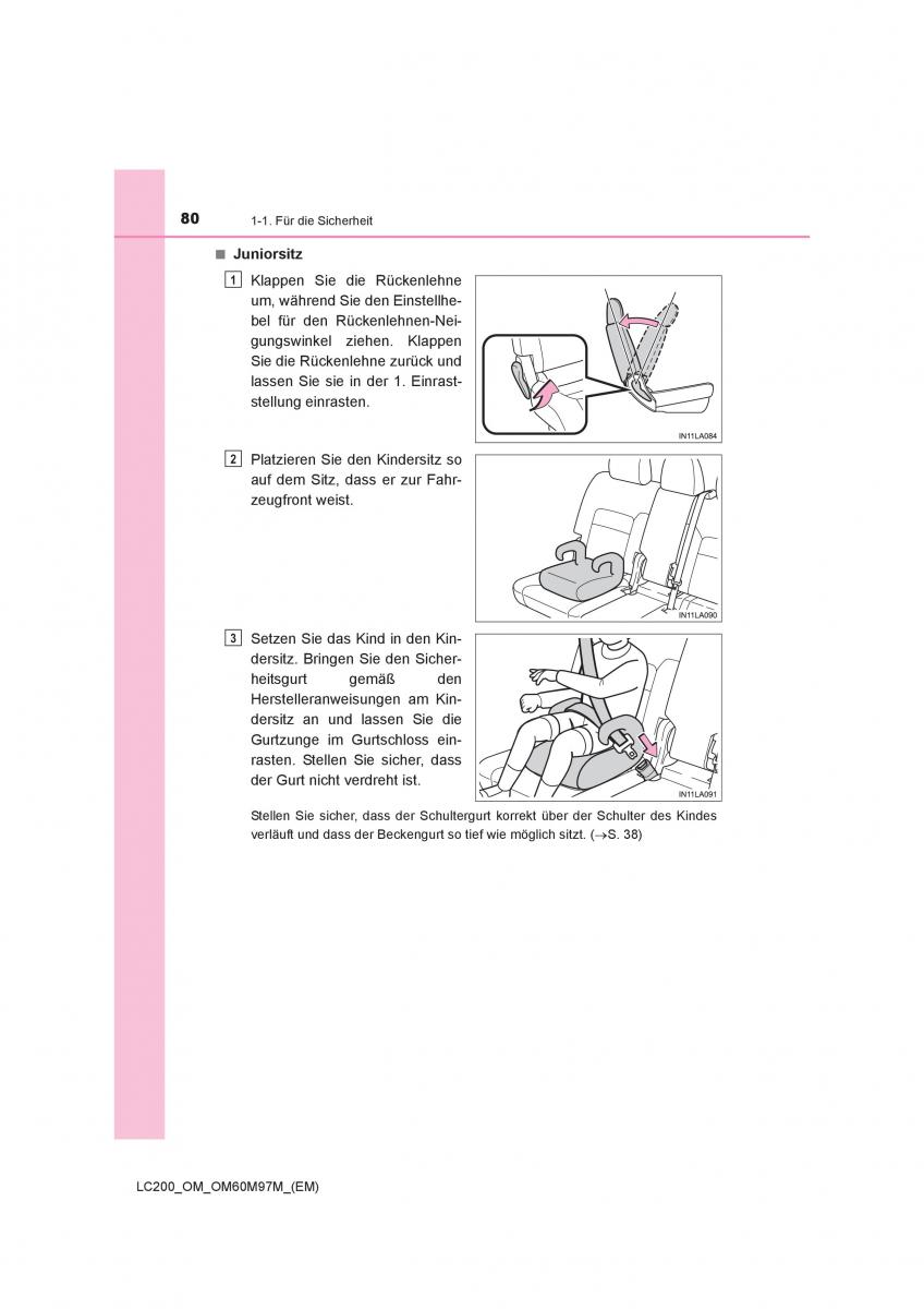 Toyota Land Cruiser J200 Handbuch / page 80