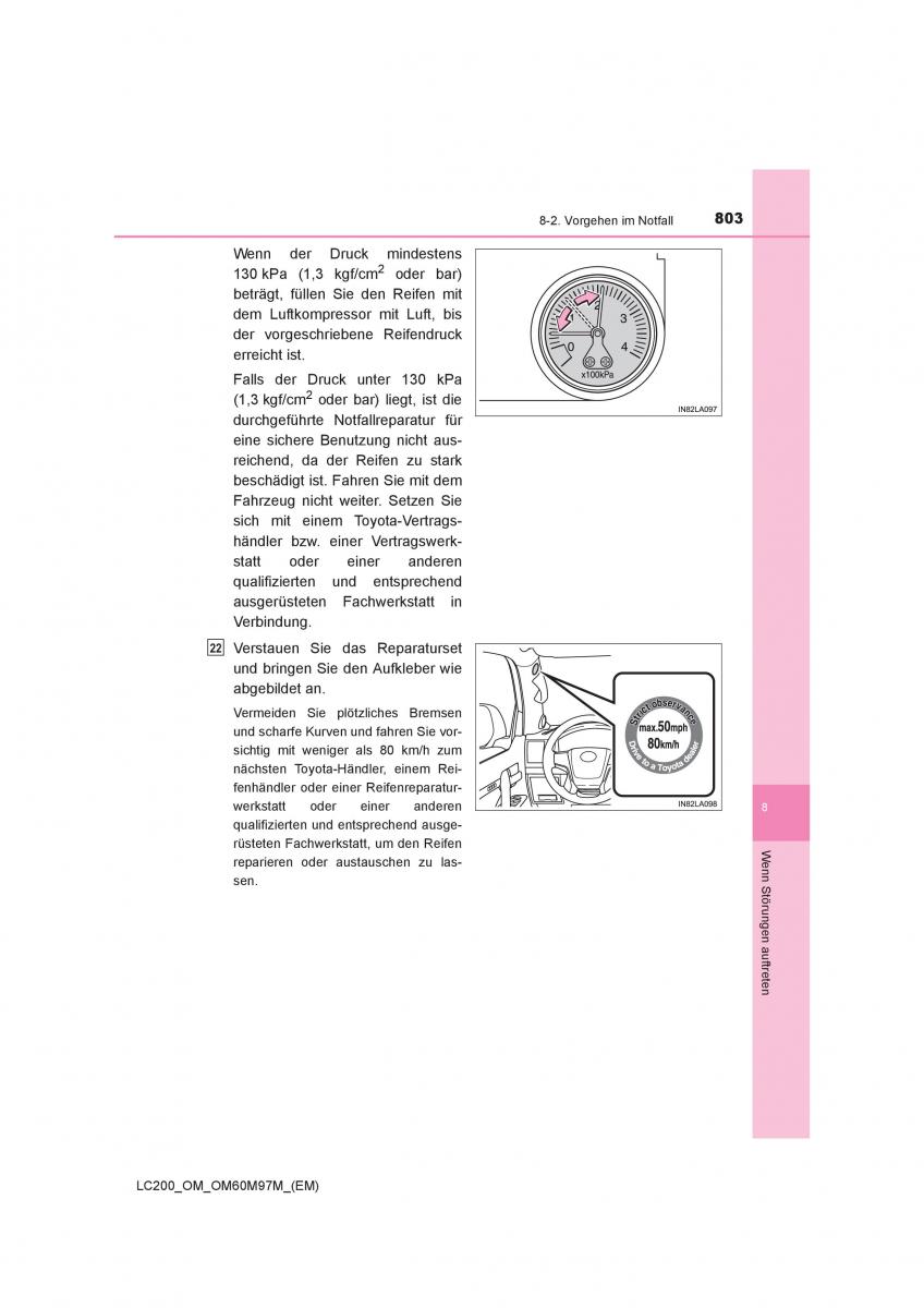 Toyota Land Cruiser J200 Handbuch / page 803