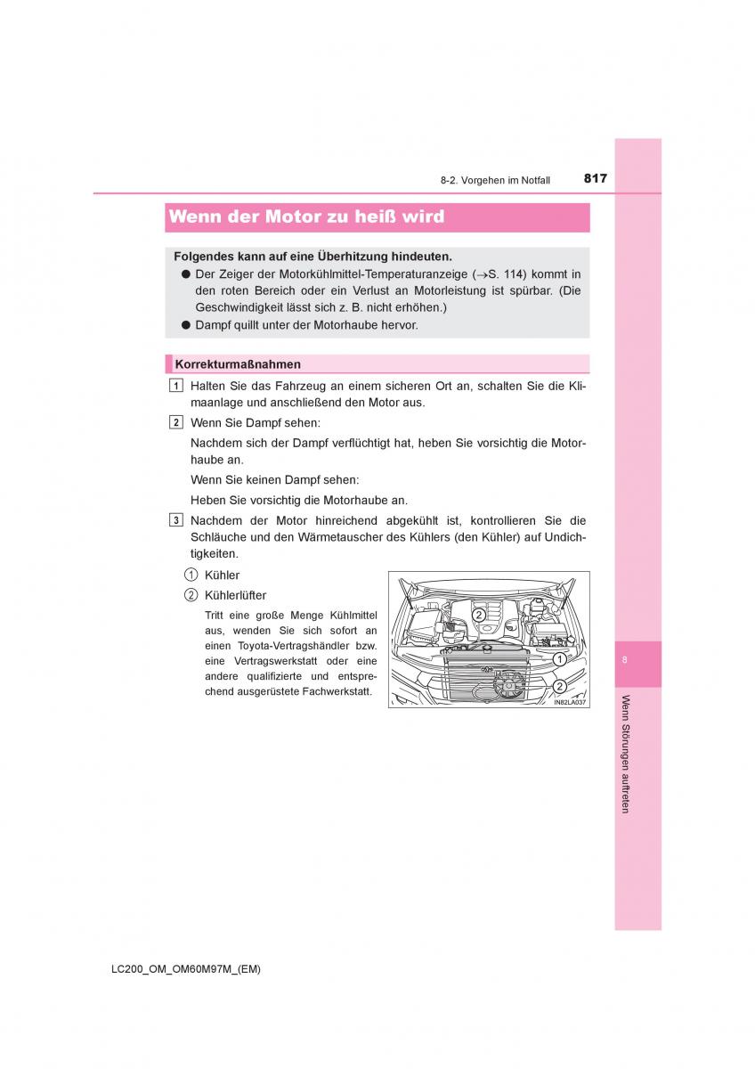 Toyota Land Cruiser J200 Handbuch / page 817