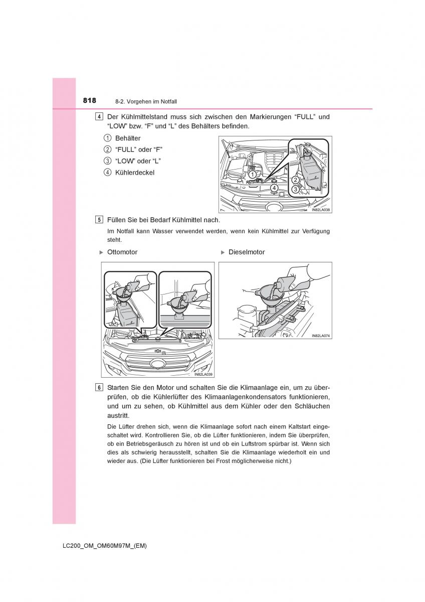 Toyota Land Cruiser J200 Handbuch / page 818