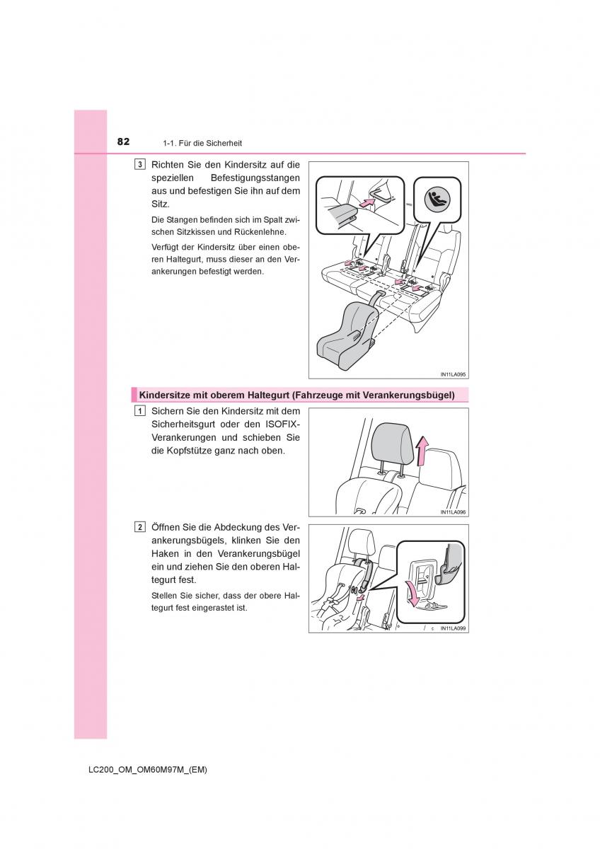 Toyota Land Cruiser J200 Handbuch / page 82