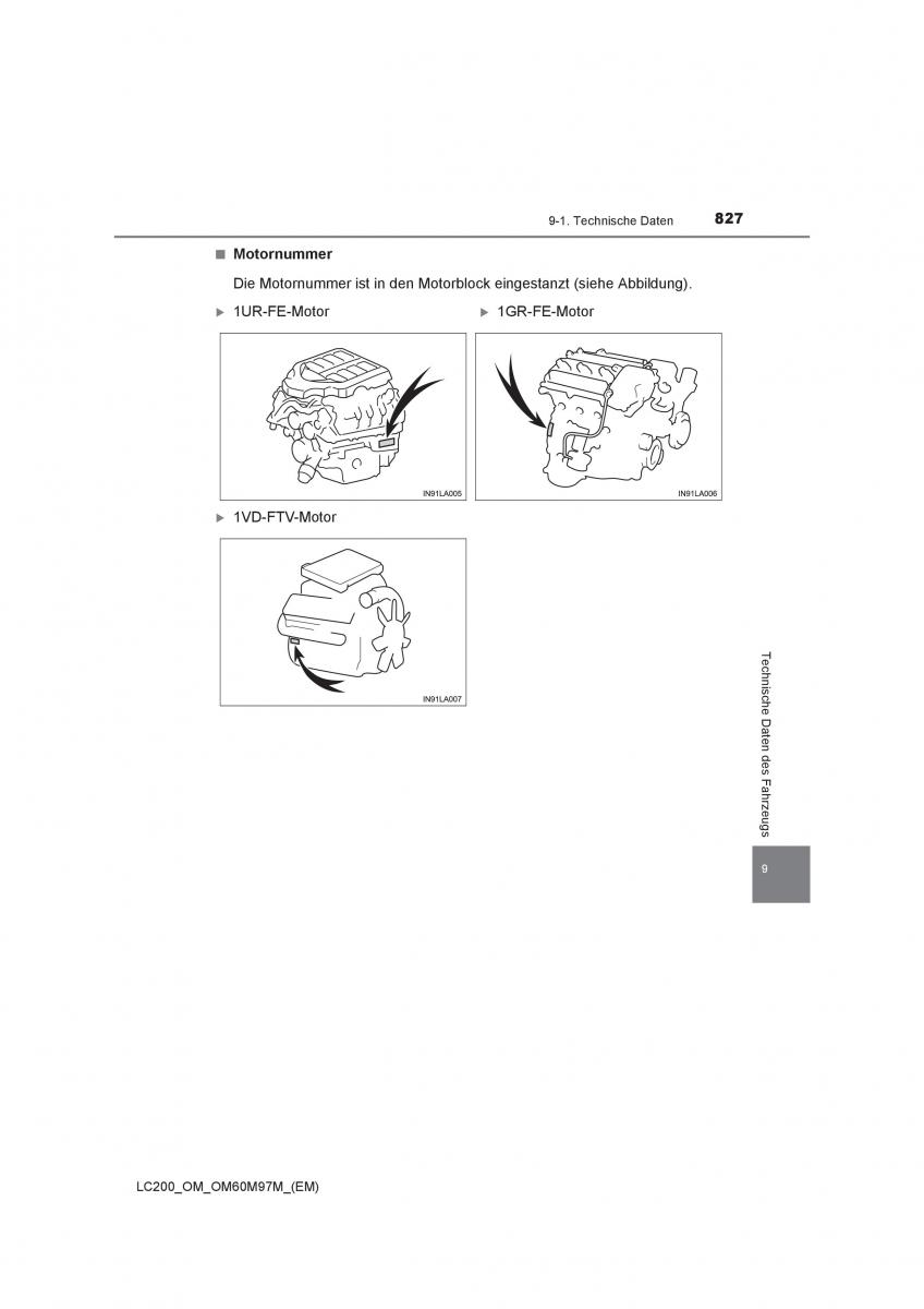 Toyota Land Cruiser J200 Handbuch / page 827