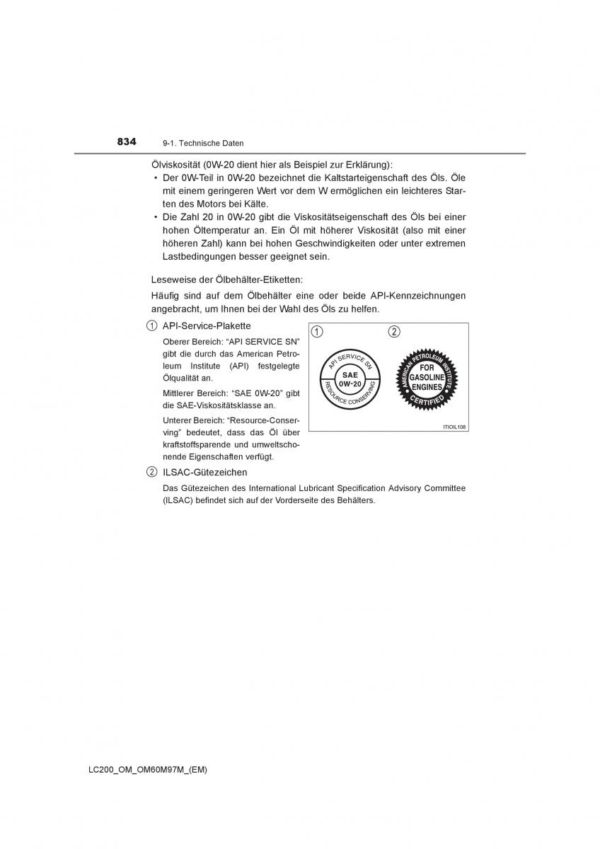 Toyota Land Cruiser J200 Handbuch / page 834