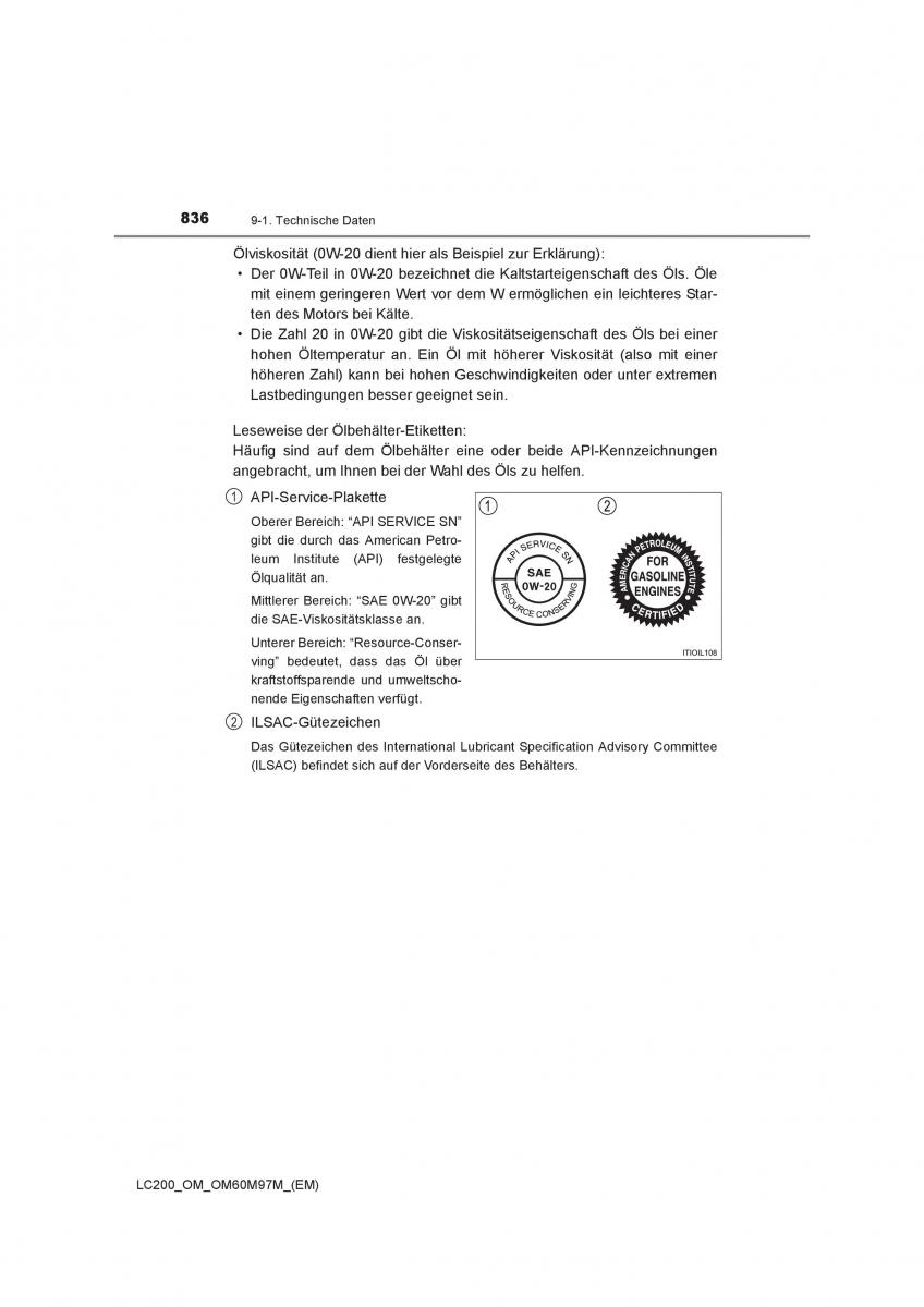 Toyota Land Cruiser J200 Handbuch / page 836