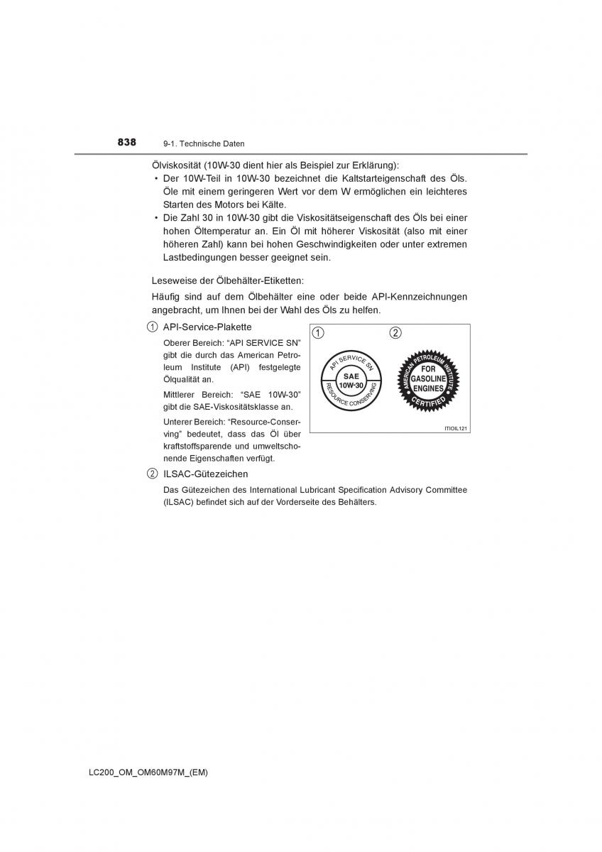 Toyota Land Cruiser J200 Handbuch / page 838